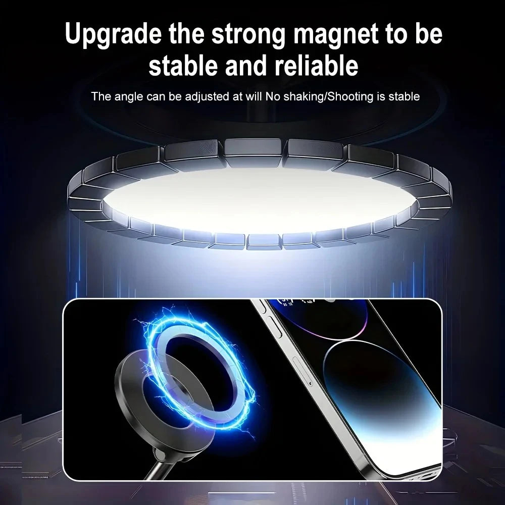 Folding Strong Magnetic Phone Holder 360° Rotation Adjustable Car Phone Stable Support For iPhone Huawei Xiaomi Dashboard Stand