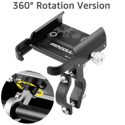 iBudim Bike Phone Holder 360 Rotation Bicycle Phone Holder for 4.7-7.0 inch Devices Motorcycle Handlebar Mobile Phone Stand