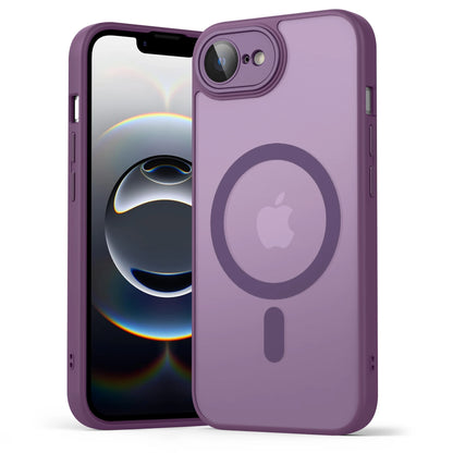 Luxury Matte Magnetic Translucent Case For iPhone 16e Shockproof Protective Cover For Magsafe iPhone 17e Wireless Charge Cover