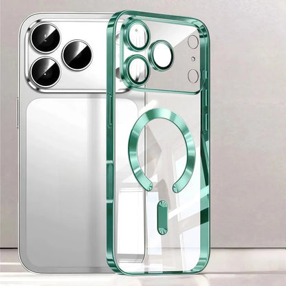 Luxury For Magsafe Magnetic Plating Phone Case For iPhone 17 Air Pro Max 17Pro Bumper Case For iPhone17 Pro Max Clear Back Cover