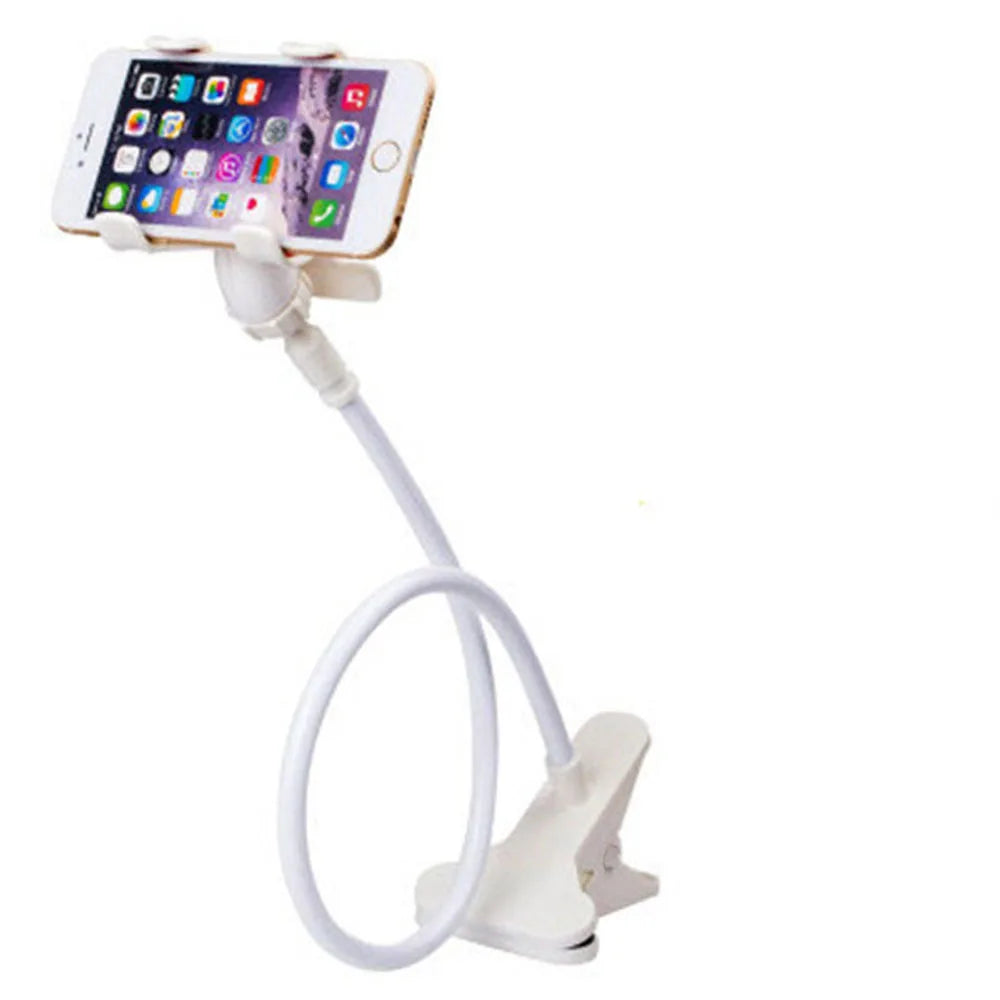Universal Cell Phone Holder Flexible Long Arm Lazy Phone Stand 360° Rotation Stable Bracket Desk Bed Mount Stand Base Support