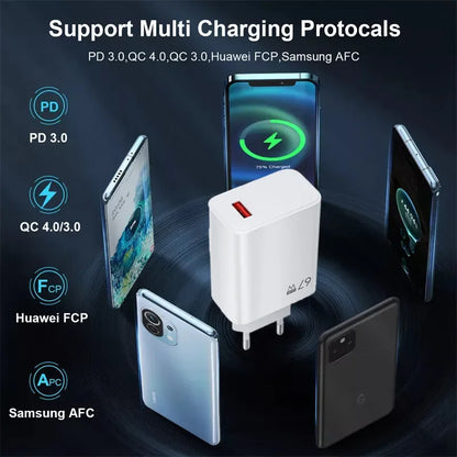 USB Charger 67W Turbo Fast Charge EU US UK Plug Adapter For Poco X6 Pro X5 F5 Mi 14 13 12s Redmi K60 K50 Mobile Phone Chargers