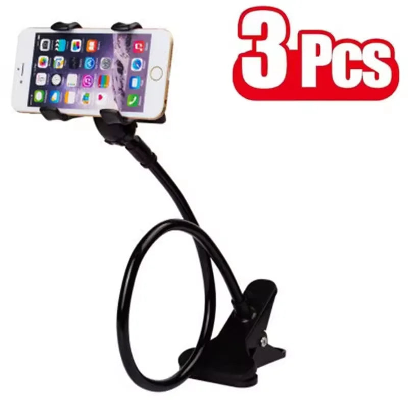 Universal Cell Phone Holder Flexible Long Arm Lazy Phone Stand 360° Rotation Stable Bracket Desk Bed Mount Stand Base Support