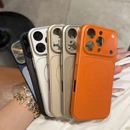 Original AG Frosted Glass For Magsafe Phone Case For iPhone 17 Air 16 15 14 Plus 13 Pro Max Magnetic Wireless Charge Armor Cover