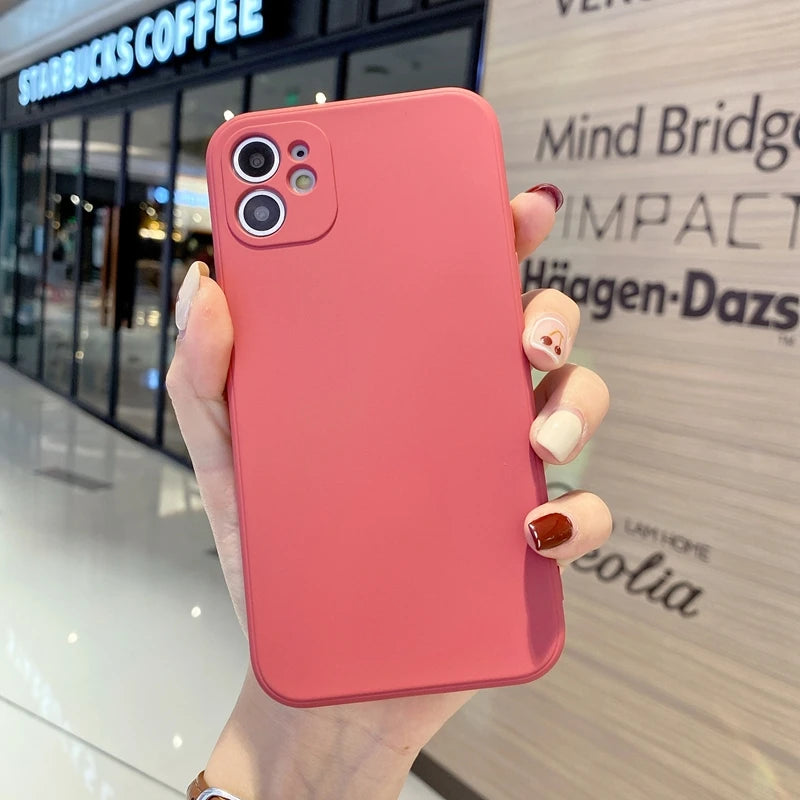 New Camera Protection Silicone Phone Case For iPhone 11 12 13 Pro Max 6 6s 7 8 Plus XR X XS MAX SE 2020 Mini Case Cover Cases
