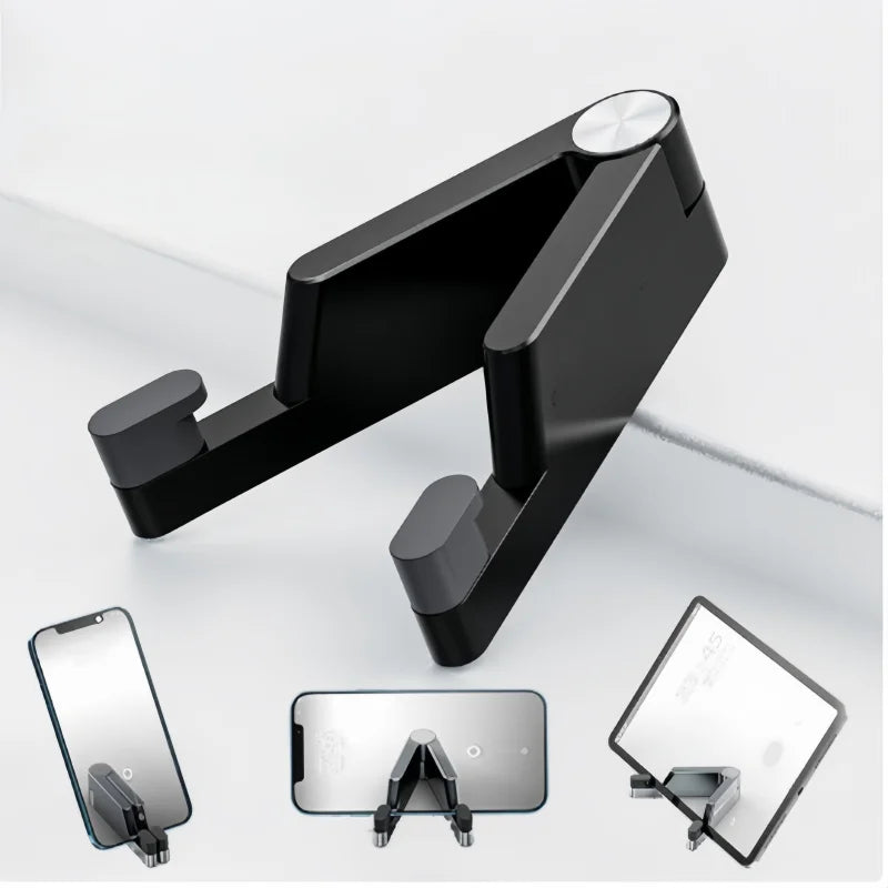 Universal Mini Size Aluminum Portable Folding Desk Mount Holder Bracket Mobile Phone Cradle Foldable Stand for Cellphone