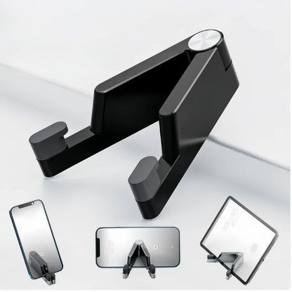 Universal Mini Size Aluminum Portable Folding Desk Mount Holder Bracket Mobile Phone Cradle Foldable Stand for Cellphone