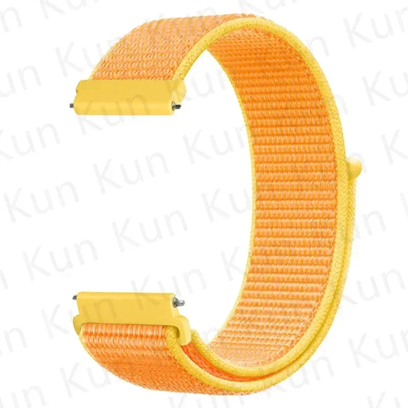 Nylon loop strap For Amazfit bip 6-5-3/u/S/pro Sport 20mm/22mm Bracelet for Amazfit GTS 4/3/2/2e/4 Mini/GTR 4/3/3 Pro/2/2e band