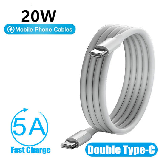 20W Type C Quick Charge 3.0 Fast Charge Data Cable Portable PD Data Line Phone Accessories For Huawei Samsung Xiaomi iPhone 15