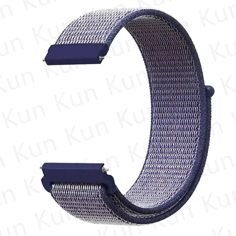 Nylon loop strap For Amazfit bip 6-5-3/u/S/pro Sport 20mm/22mm Bracelet for Amazfit GTS 4/3/2/2e/4 Mini/GTR 4/3/3 Pro/2/2e band