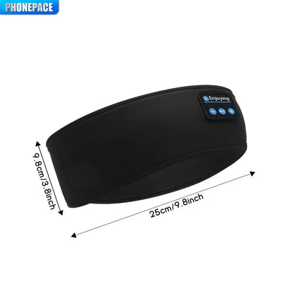 HOMEFISH BT Earphones Sports Sleeping Headband Elastic Wireless Headphones Music Eye Mask Wireless Bluetooth Headset Headband