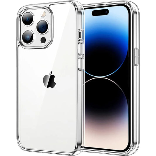 Non-Yellowing Transparent Case For iPhone 16 15 14 Plus 13 Pro Max 16e 12 11 12Pro 14Pro 13Pro SE 2020 Phone Cover Case