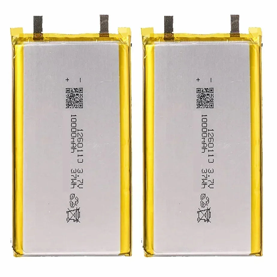 3.7V 10000mAh 1260110 Li-polymer Battery Lithium Polymer Rechargeable Batteries for Toy Power Bank GPS Laptop Camping Lights Diy