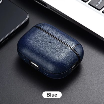 For Airpods Pro 3 Case Leather Business Earphone Case Headset Shell Headphone Cover For AirPod 4 3 Pro 2nd Gen USB C
