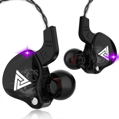 QKZ AK6/AERS/AK6 PRO Wired Headphones Dual Drive HiFi Earphone with Mic 3.5mm Sport Running Music Earbuds Bass Stereo Headset