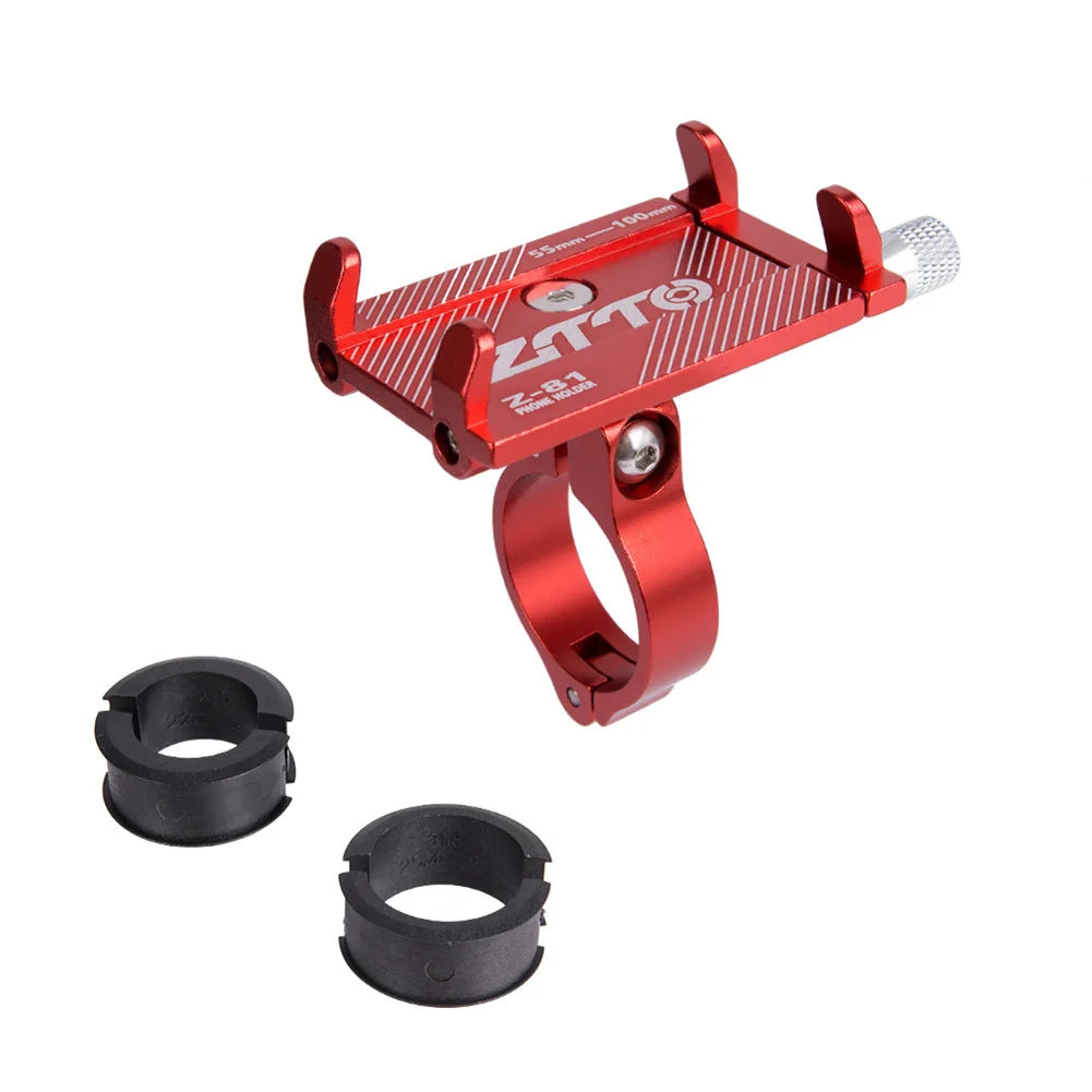 Bicycle Phone Holder 360° Rotation Aluminum Alloy MTB Bike Phone GPS Bracket Scooter Motorcycle Handlebar Mount Cell Phone Stand
