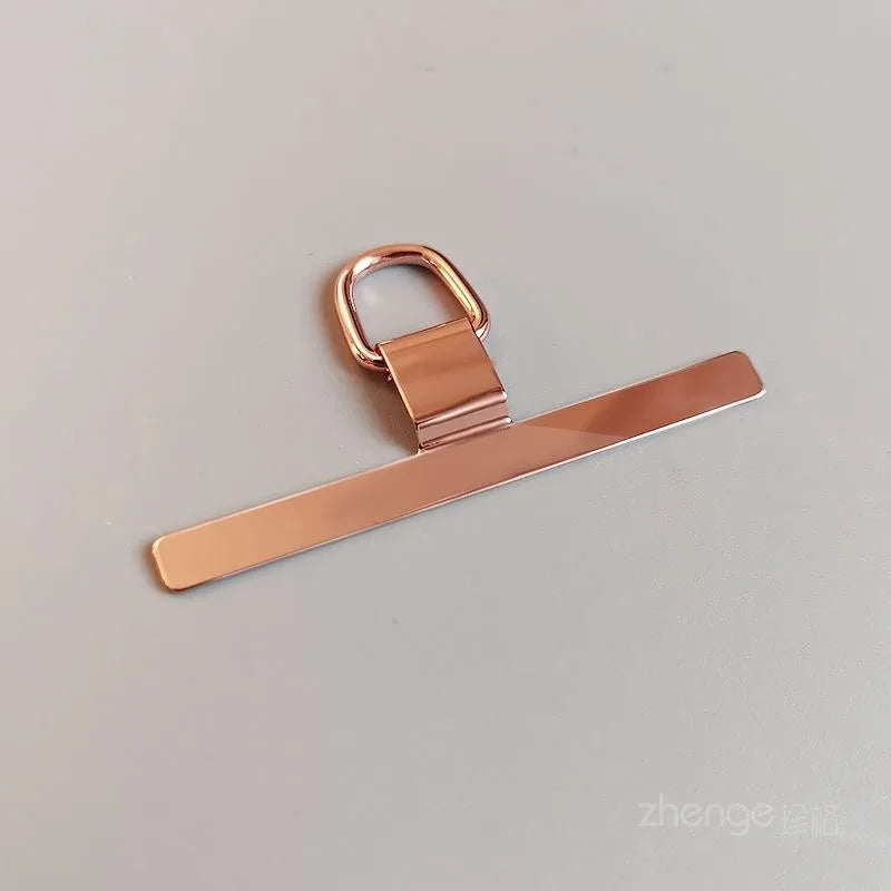4/2PCS Ultra-thin Stainless Mobile Phone Lanyard XYun Gasket Upgrade Ears Bent Detachable Anti-lost  Tether Safety Connect Card