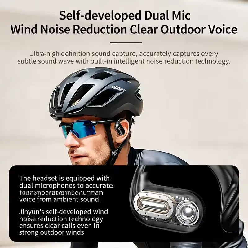 Wireless Bluetooth 5.3 Earhook Earphone LED Display Sports Earhook Headphones Deep Bass HiFi Stereo Noise Cancelling Earphones