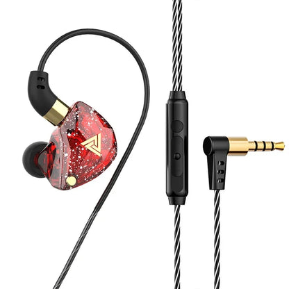 QKZ CK5 FiLe Wired Earphone with Microphone HiFi Music Earphone Professional Gaming And Sports Noise Cancelling Headphones