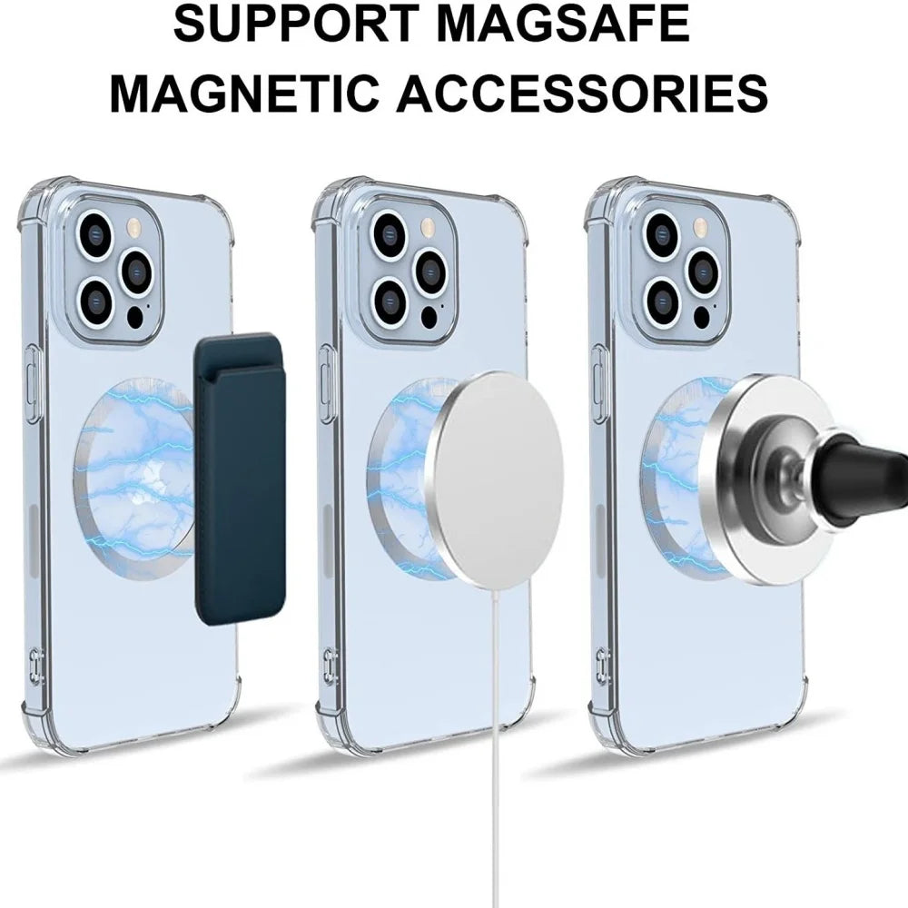 5/10Pcs Magnetic Self Adhesive Metal Ring Iron Sheet Sticker Wireless Charger Metal Plate Sticker Ring Magnet For iPhone Samsung