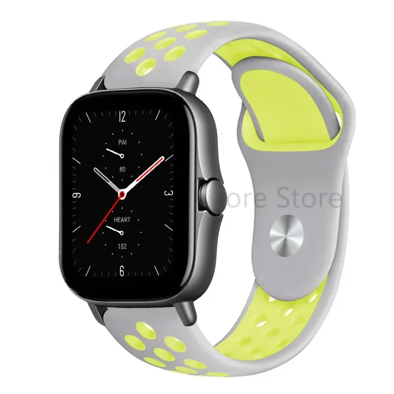 20mm 22mm Bracelet for Amazfit strap Silicone GTS/2/2e/GTS2 Mini/GTR 42mm/47mm/GTR2/2e/stratos Sport Watch band Amazfit bip 6 5