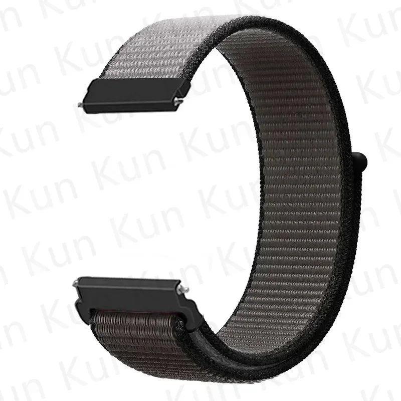 Nylon loop strap For Amazfit bip 6-5-3/u/S/pro Sport 20mm/22mm Bracelet for Amazfit GTS 4/3/2/2e/4 Mini/GTR 4/3/3 Pro/2/2e band