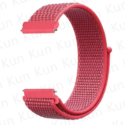 Nylon loop strap For Amazfit bip 6-5-3/u/S/pro Sport 20mm/22mm Bracelet for Amazfit GTS 4/3/2/2e/4 Mini/GTR 4/3/3 Pro/2/2e band