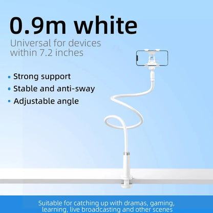 90cm Phone Holder Stand Lazy Bracket Headrest Bed 360 Flexible Long Arms Clamp Mount For iPhone Samsung and 3.5~6.7" Device