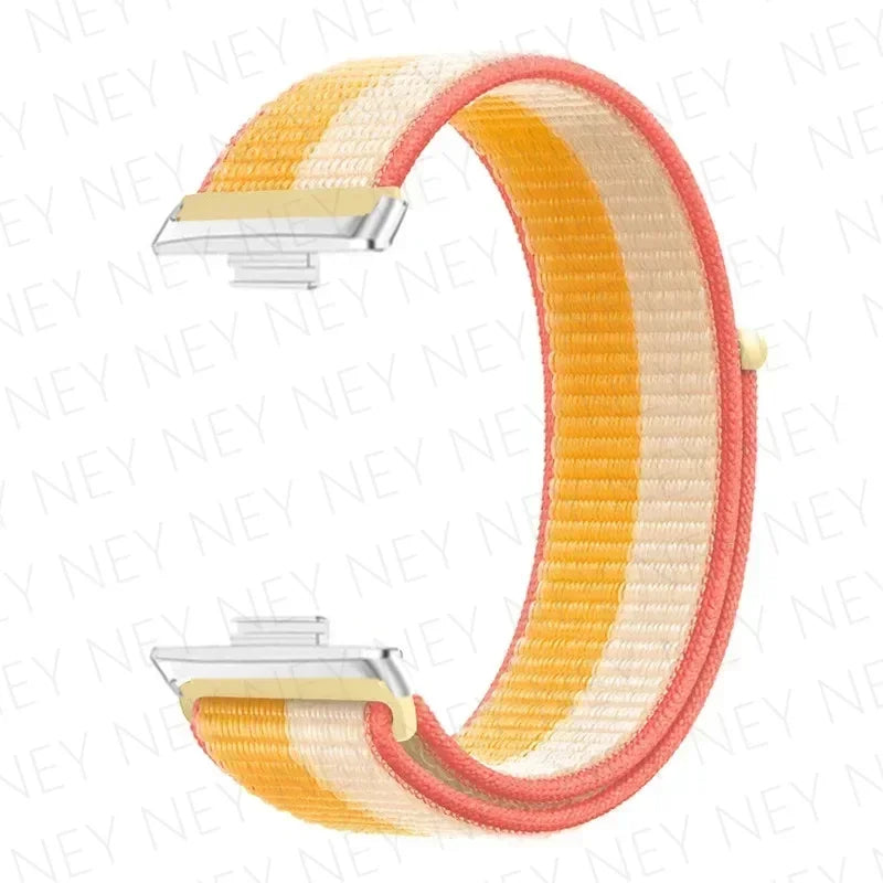 Nylon Strap For Huawei Watch Fit 3 4 Replacement Bracelet Nylon Loop Adjustable Band Soft Wristband Huawei Fit 4 Pro Accessories