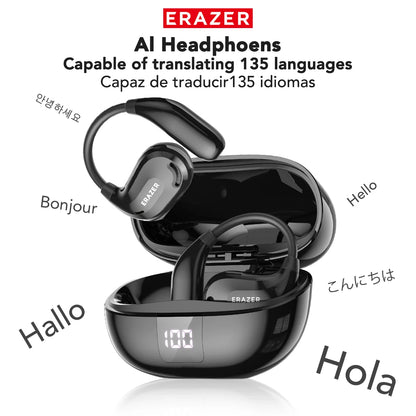 ERAZER XT66PRO Bluetooth Earphones ASMR Headsets DIY APP AI Translator Earbuds Wireless Headphones 13 Hours long life Display
