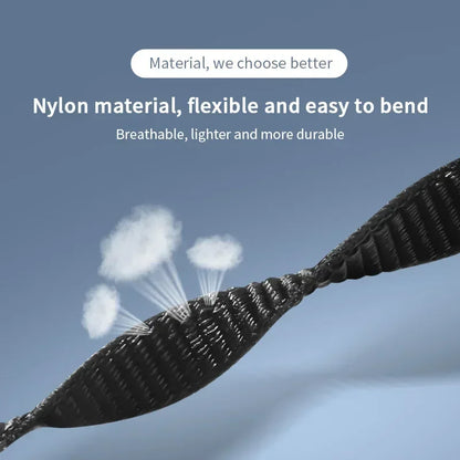 Nylon Loop Sports Strap for Xiaomi Mi Band 9 NFC SmartWatch Wristband Replacement Correa Mi band 9-8 Bracelet Belt Accessories