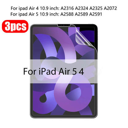 3Pcs Paper Feel Like Screen Protector For ipad Air 11 Pro 13 2024 10th 9th Generation 8 7 6 Air 5 4 Pro 11 12.9 10.5 M5 No Glass