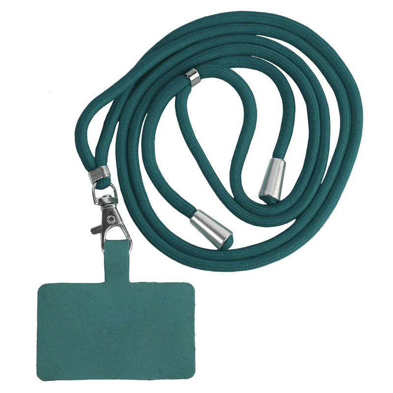 NEW Adjustable Phone Lanyard Detachable Neck Cord Lanyard Strap Carabiner Compatible Pendant With Card For Mobile Key Fob Colors
