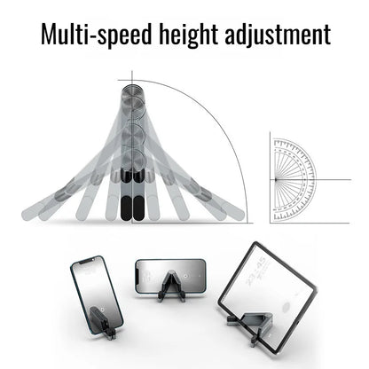 Universal Desk Mount Mini Size Aluminum Portable Folding Holder Bracket Mobile Phone Cradle Foldable Stand for Cellphone