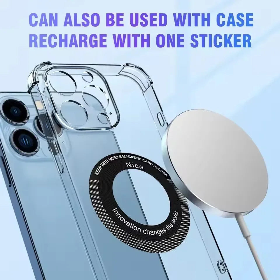 For Magsafe Magnetic Plate Ring Universal Metal Sticker Support Wireless Charger Metal Plate Sheet for Magnet Car Holder