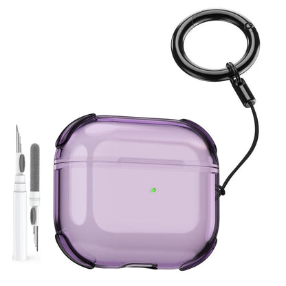 Clear Case For AirPods Pro 3 with Lanyard Keychain & Cleaning Kit Soft TPU Shockproof Protective Case Cover For AirPods Pro 3