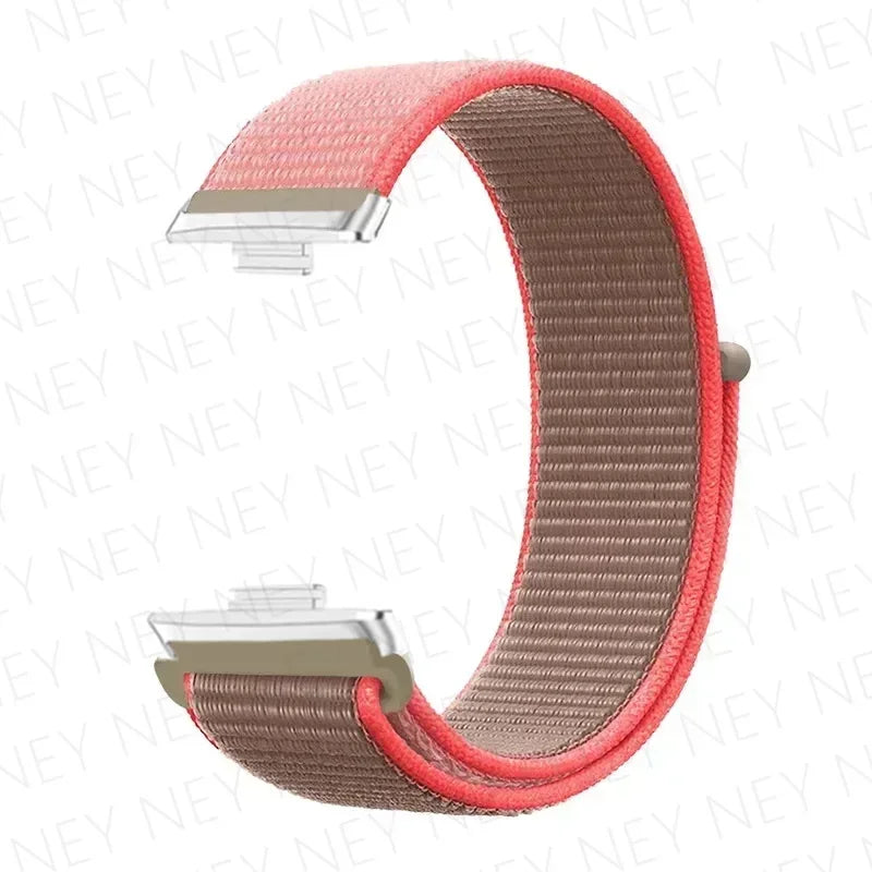 Nylon Strap For Huawei Watch Fit 3 4 Replacement Bracelet Nylon Loop Adjustable Band Soft Wristband Huawei Fit 4 Pro Accessories