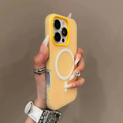 Luxury Candy For Magsafe Wireless Charge Matte Phone Case For iPhone 11 12 13 14 15 16 17 AIR Pro Max Plus Magnetic Bumper Cover