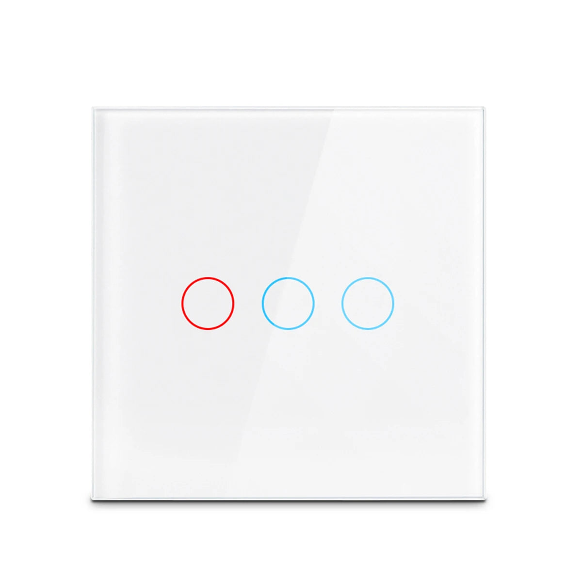 Touch Switch EU US LED Crystal Glass Panel Wall Lamp Light Switch 1/2/3 Gang AC100-240V LED Sensor Switches Interruttore