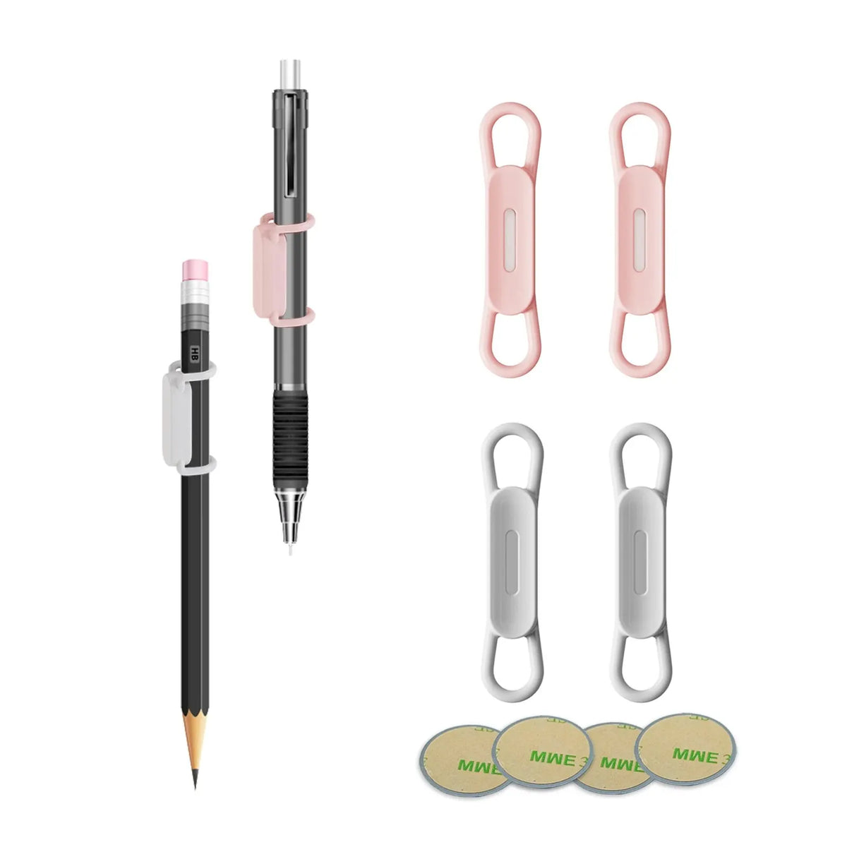 UMUST Magnetic Pencil Holder,Tablet Touch Pen Clips,Multifunction Silicone Adjustable Pen Stand for Office Accessories Organizer