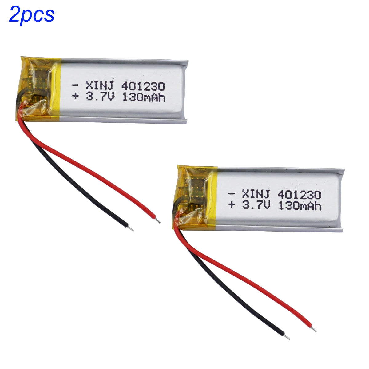 401230 3.7V 130mAh Rechargeable Li-Po Polymer Battery | For Satnav Headphones Bluetooth Speakers Earphones DashCams