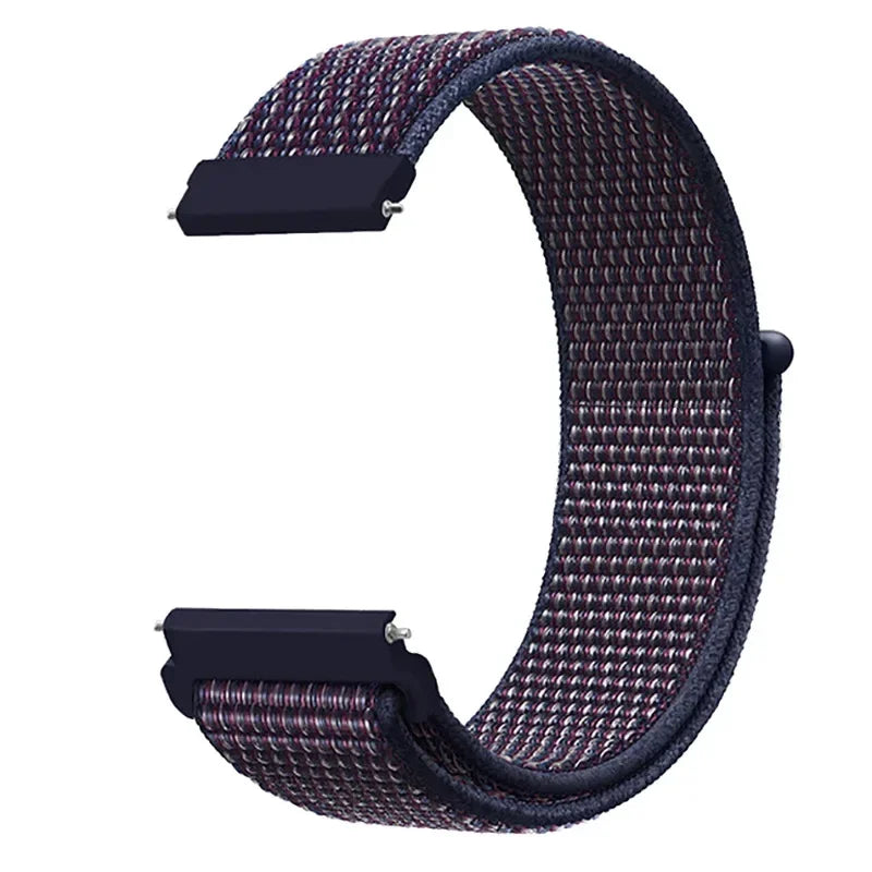 20mm 22mm Nylon Loop Strap For Garmin Forerunner 55 165 265 965 255 Active 5/Vivomove Trend/Vivoactive 5/Venu 3/2 Bracelet Belt