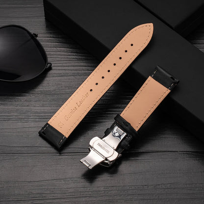 20 22mm Leather Strap for Samsung Galaxy Watch 6 Classic 43/47mm Smartwatch Wrist Band for Huawei Watch 3 4 Pro for Amazfit GTS