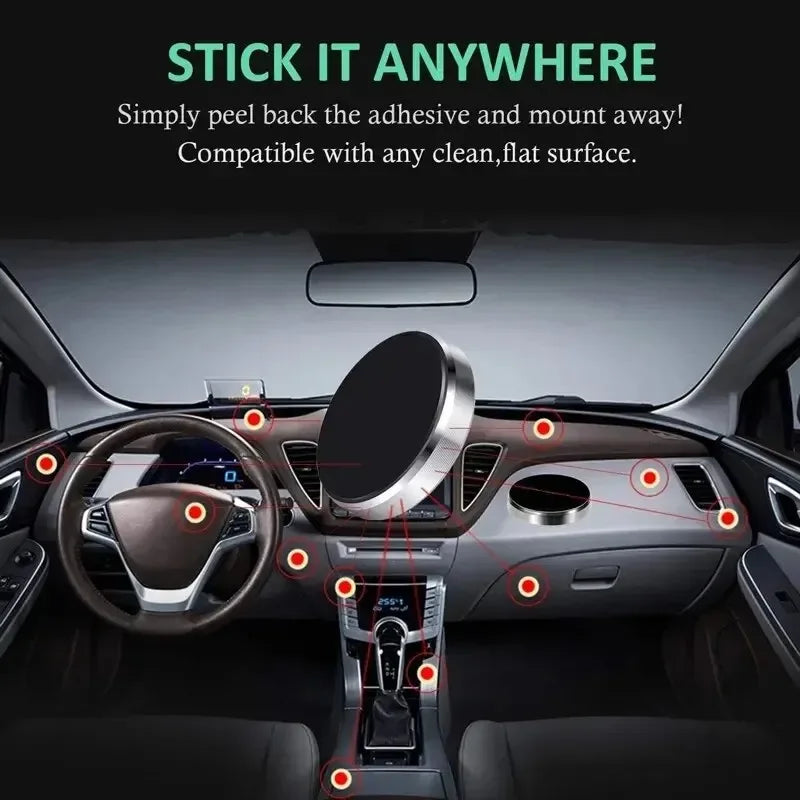 Universal Magnetic Car Phone Holder Dashboard Windshield Mount Sticker Stand for iPhone Samsung Xiaomi Huawei GPS