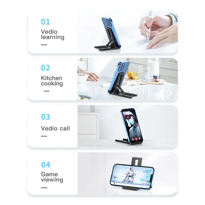 Essager Portable Desktop Holder Foldable Mini Moblie Phone Stand For iPhone 13 Pro Max iPad Xiaomi Desk Bracket Portable Stand