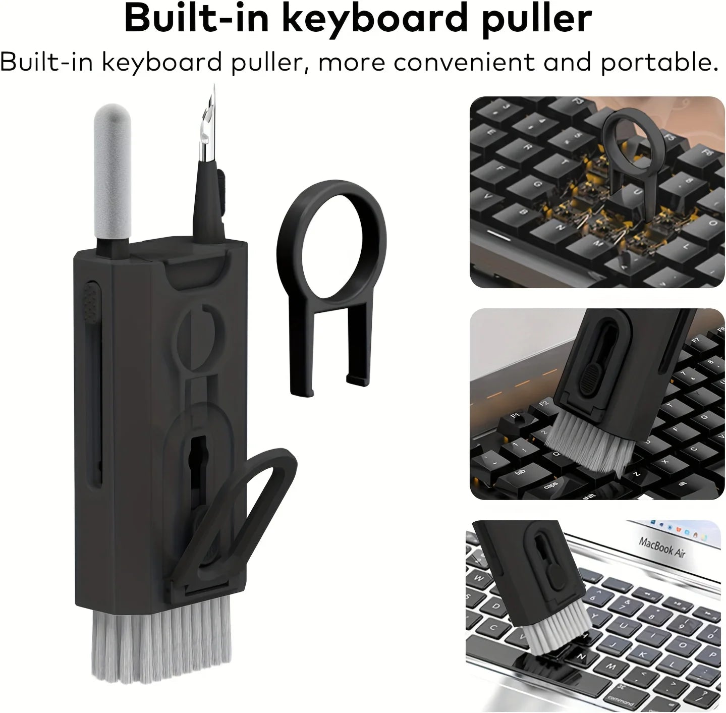 2026 New 8 in 1 Electronics Cleaning Kit Keyboard Cleaner for Computer Laptop Phone AirPods Headset with Keycap Puller Tool
