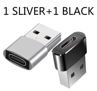 2Pcs USB To Type C OTG Adapter USB USB-C Male To Micro Type-c Female Converter For Macbook Samsung S20 USBC OTG Connector