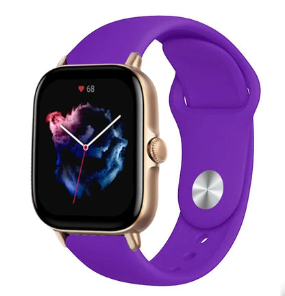 20mm 22mm watch Strap For Amazfit gts/4/3/2/gts2/4 Mini/Gtr4/3/2/2e/47mm Smartwatch Silicone Bracelet Watchabnd Amazfit gts Band