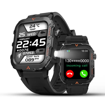 G.L Wear New Smartwatch for Outdoor Sports with LED Light Bluetooth Calling Activity Sleep Tracking Fitness Monitor