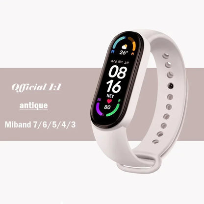 Watch Strap For Xiaomi Mi Band 7 6 5 4 3 Wristband Silicone Bracelet Wrist Straps MiBand 3/4 band5 band6 Smartwatch Accessories